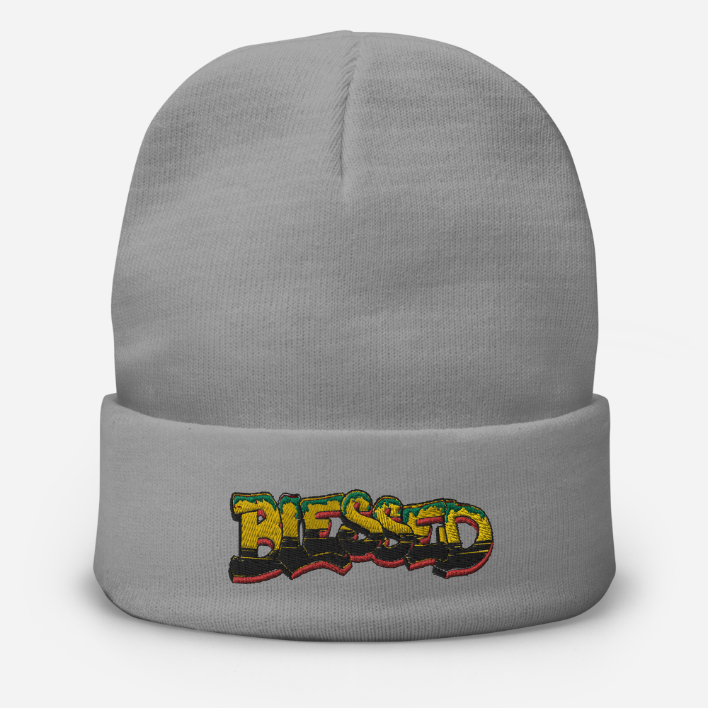 Blessed Graffiti Beanie (Embroidered)